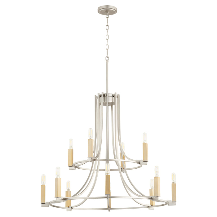 Quorum Home Quorum - 696-12-65 - 12 Light Chandelier - Satin Nickel