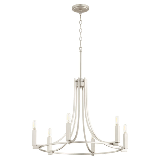Quorum Home Quorum - 696-6-65 - Six Light Chandelier - Satin Nickel
