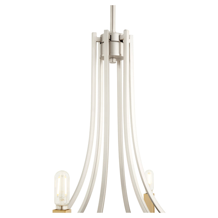 Quorum Home Quorum - 696-6-65 - Six Light Chandelier - Satin Nickel