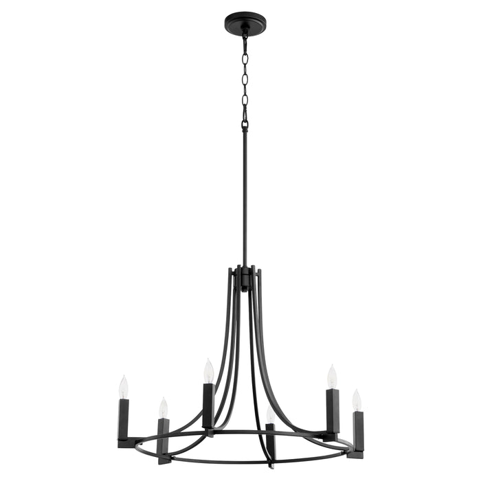 Quorum Home Quorum - 696-6-69 - Six Light Chandelier - Textured Black