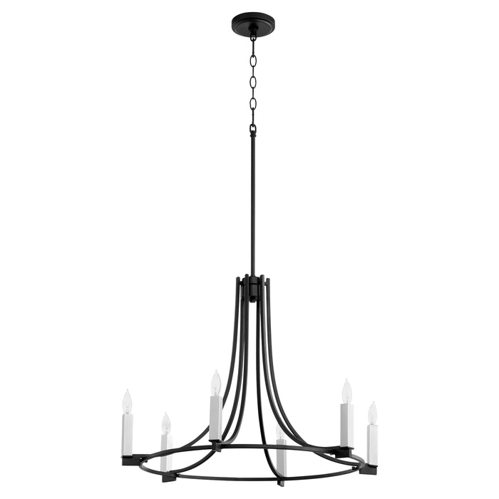 Quorum Home Quorum - 696-6-69 - Six Light Chandelier - Textured Black