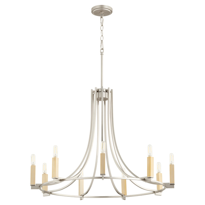 Quorum Home Quorum - 696-9-65 - Nine Light Chandelier - Satin Nickel