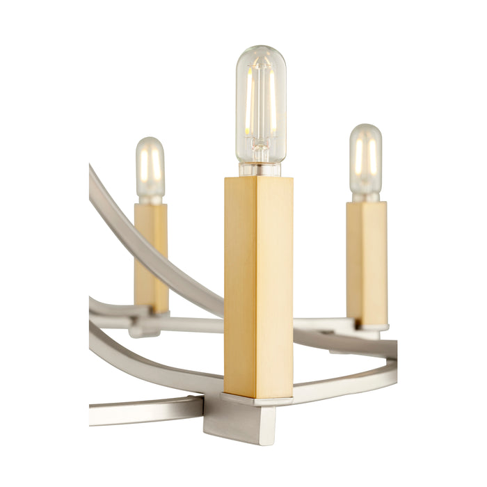 Quorum Home Quorum - 696-9-65 - Nine Light Chandelier - Satin Nickel