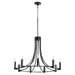 Quorum Home Quorum - 696-9-69 - Nine Light Chandelier - Textured Black