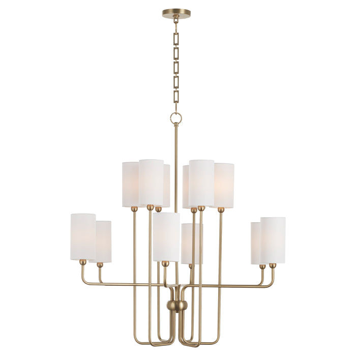 Quorum Home Quorum - 698-12-80 - 12 Light Chandelier - Aged Brass