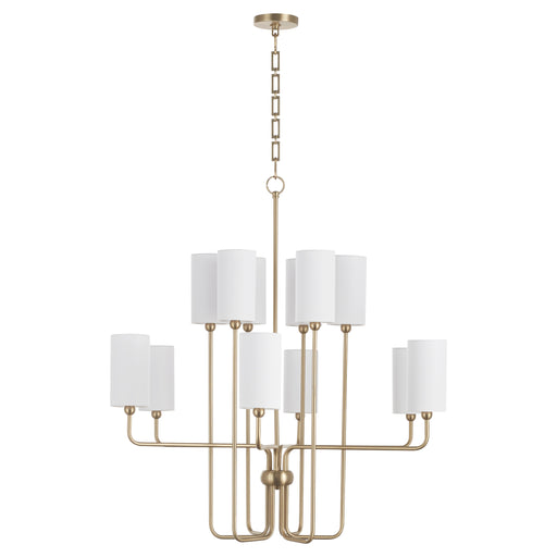 Quorum Home Quorum - 698-12-80 - 12 Light Chandelier - Aged Brass