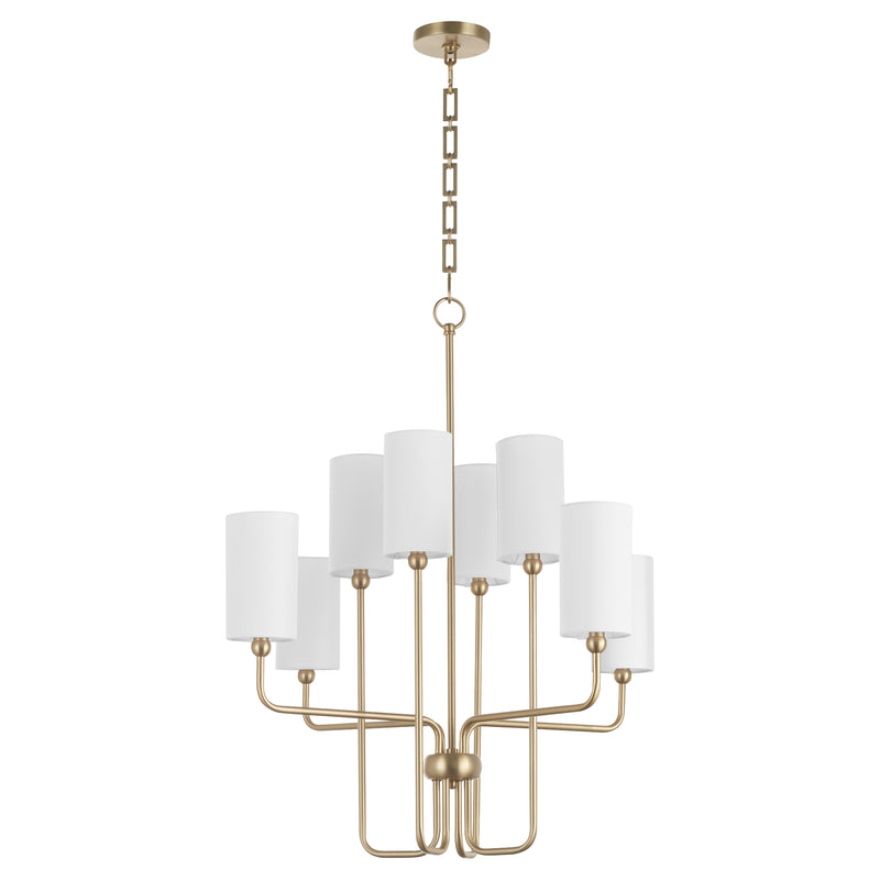 Quorum Home Quorum - 698-8-80 - Eight Light Chandelier - Aged Brass