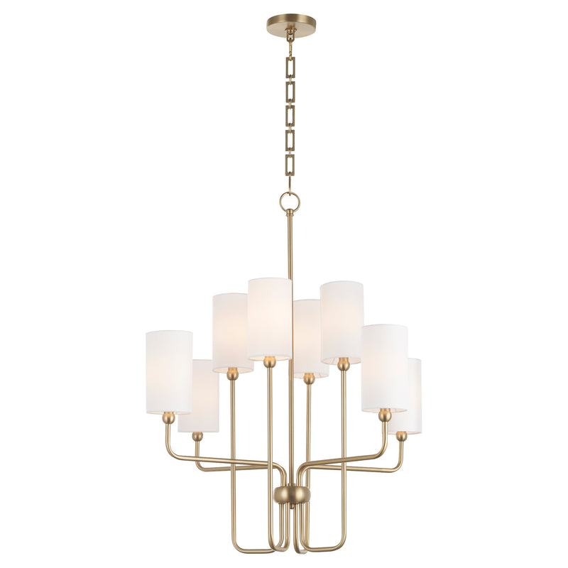 Quorum Home Quorum - 698-8-80 - Eight Light Chandelier - Aged Brass