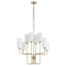Quorum Home Quorum - 698-8-80 - Eight Light Chandelier - Aged Brass