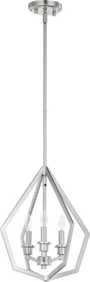Quorum Home Quorum - 699-3-65 - Three Light Pendant - Satin Nickel