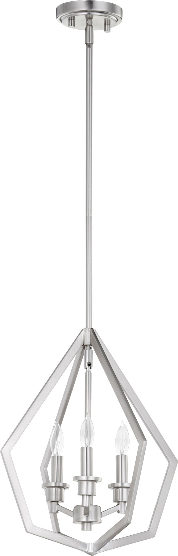 Quorum Home Quorum - 699-3-65 - Three Light Pendant - Satin Nickel
