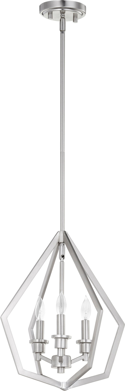 Quorum Home Quorum - 699-3-65 - Three Light Pendant - Satin Nickel