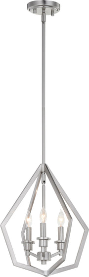 Quorum Home Quorum - 699-3-65 - Three Light Pendant - Satin Nickel