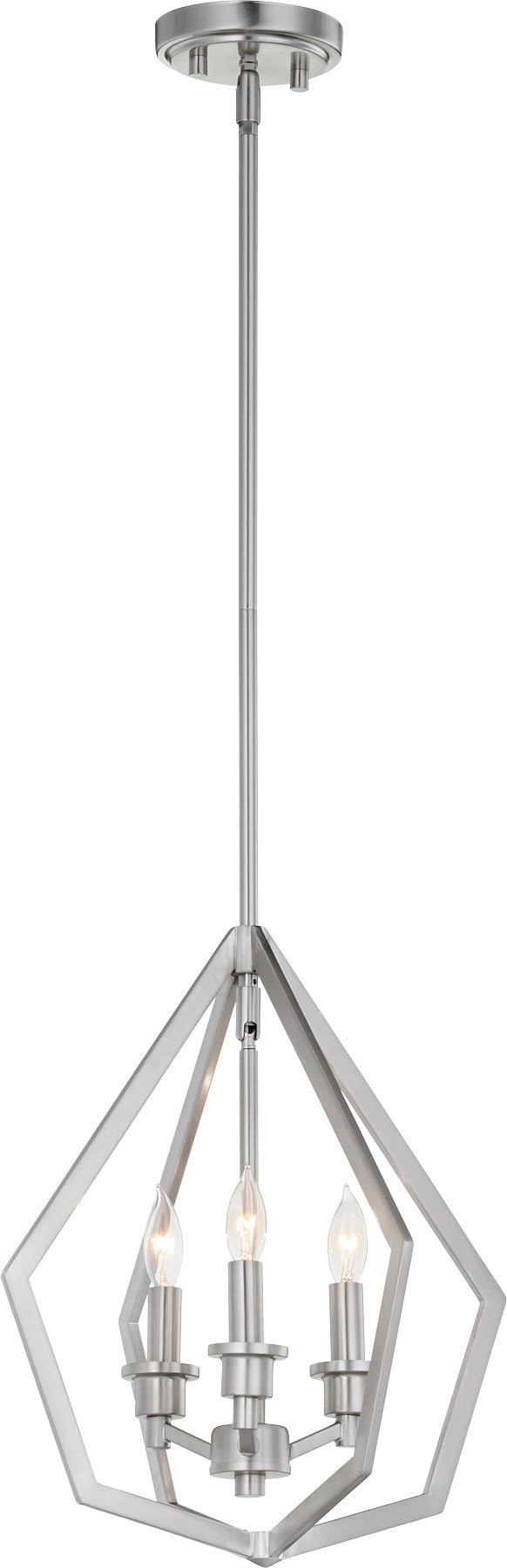 Quorum Home Quorum - 699-3-65 - Three Light Pendant - Satin Nickel