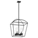 Quorum Home Quorum - 71-4-59 - Four Light Pendant - Matte Black