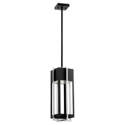 Quorum Home Quorum - 712-18-69 - LED Outdoor Pendant - Textured Black w/ Brushed Aluminum