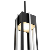 Quorum Home Quorum - 712-18-69 - LED Outdoor Pendant - Textured Black w/ Brushed Aluminum