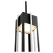 Quorum Home Quorum - 712-18-69 - LED Outdoor Pendant - Textured Black w/ Brushed Aluminum