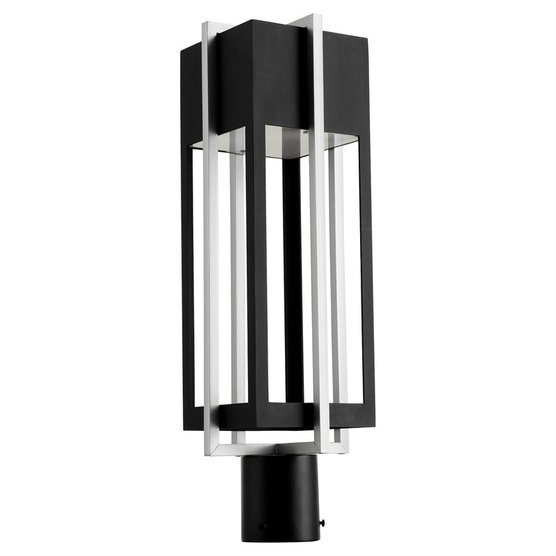 Quorum Home Quorum - 713-22-69 - LED Outdoor Post Mount - Textured Black w/ Brushed Aluminum