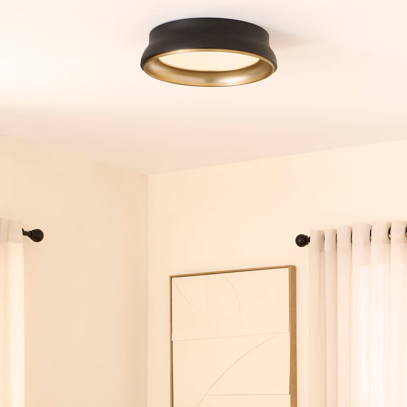 LEGEND 18" Shade Kit - Matte Black / Brushed Brass