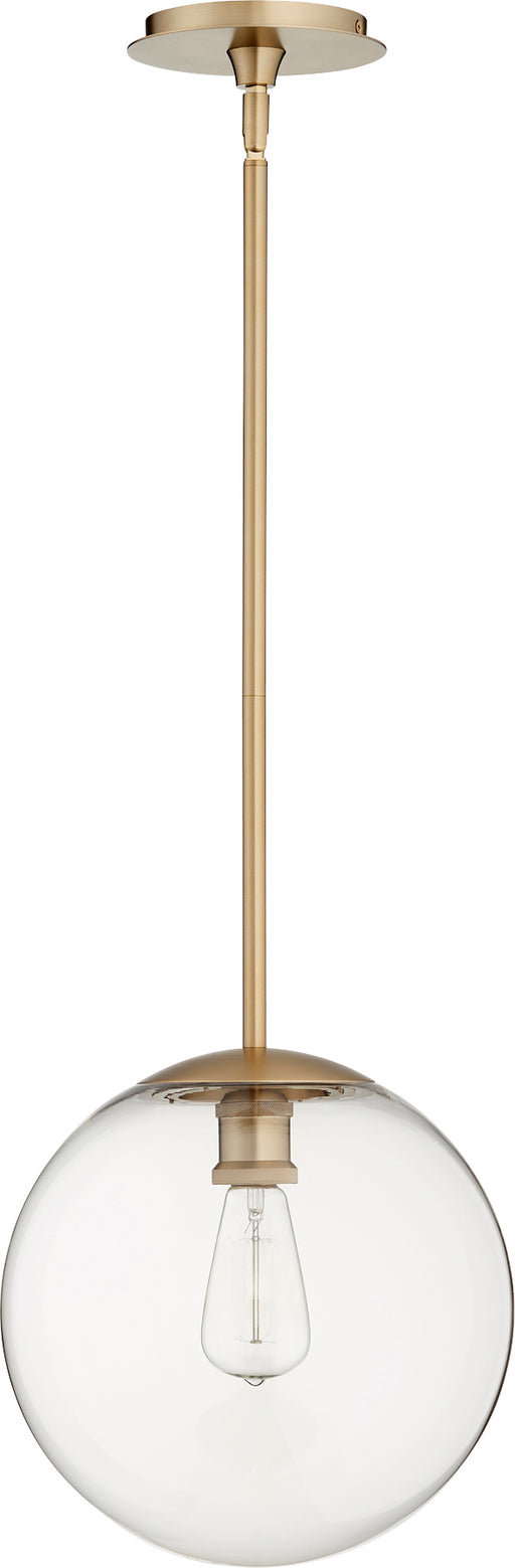 Quorum Home Quorum - 80-12-80 - One Light Pendant - Aged Brass