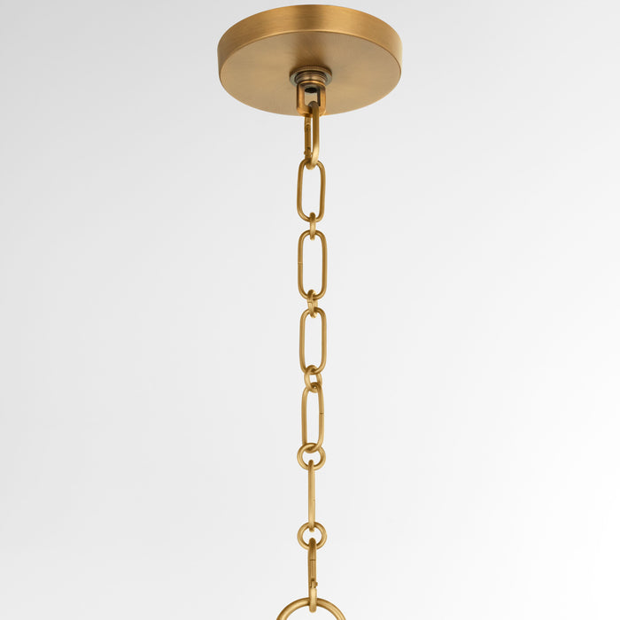 TILBROOK 14” 1 Light Case Glass Pendant - Brushed Brass