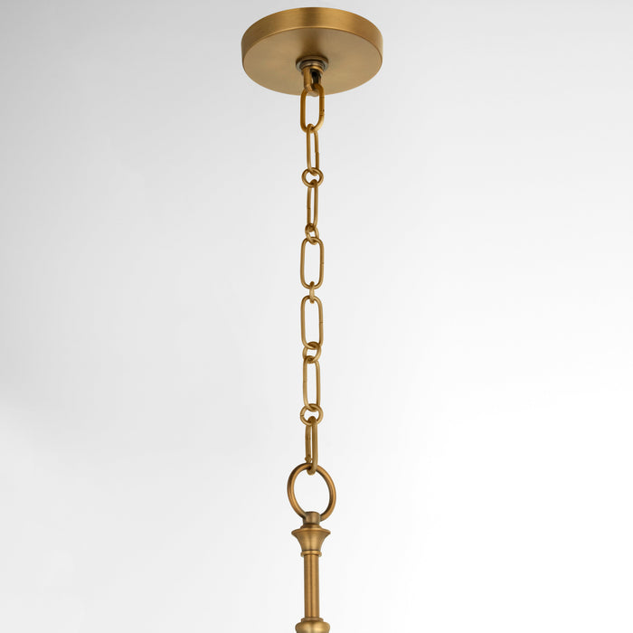 TILBROOK 18” 3 Light Case Glass Pendant - Brushed Brass