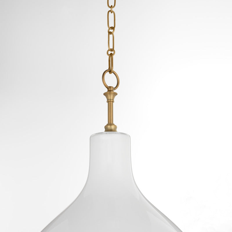 TILBROOK 18” 3 Light Case Glass Pendant - Brushed Brass
