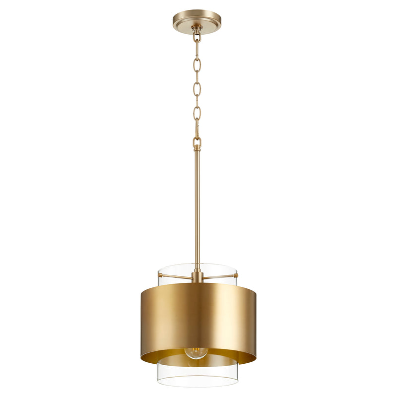 Quorum Home Quorum - 8012-80 - One Light Pendant - Aged Brass