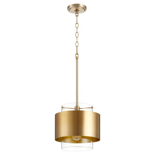 Quorum Home Quorum - 8012-80 - One Light Pendant - Aged Brass