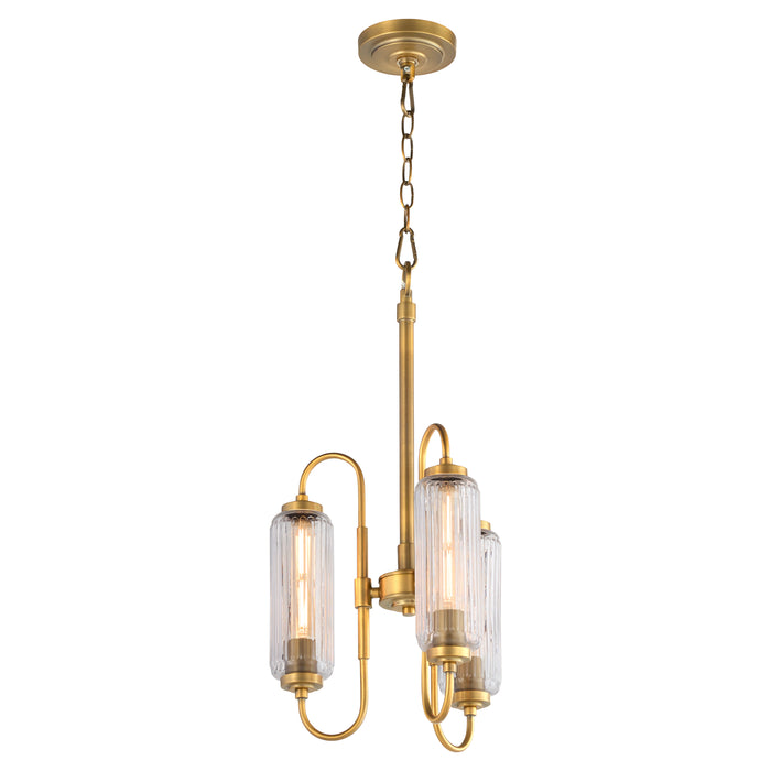 Whitmire 3 Light Pendant  - Brushed Brass