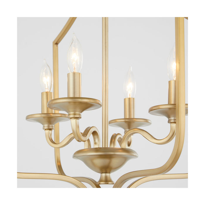 MARYSE 4 Light Entry - Aged Brass
