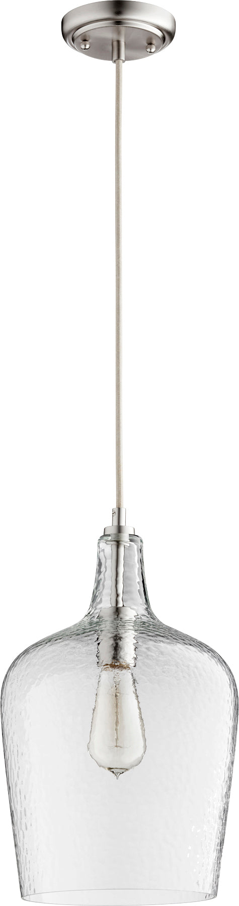 Quorum Home Quorum - 8043-65 - One Light Pendant - Satin Nickel