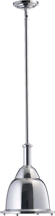 10.5" Step Dome Pendant - Chrome