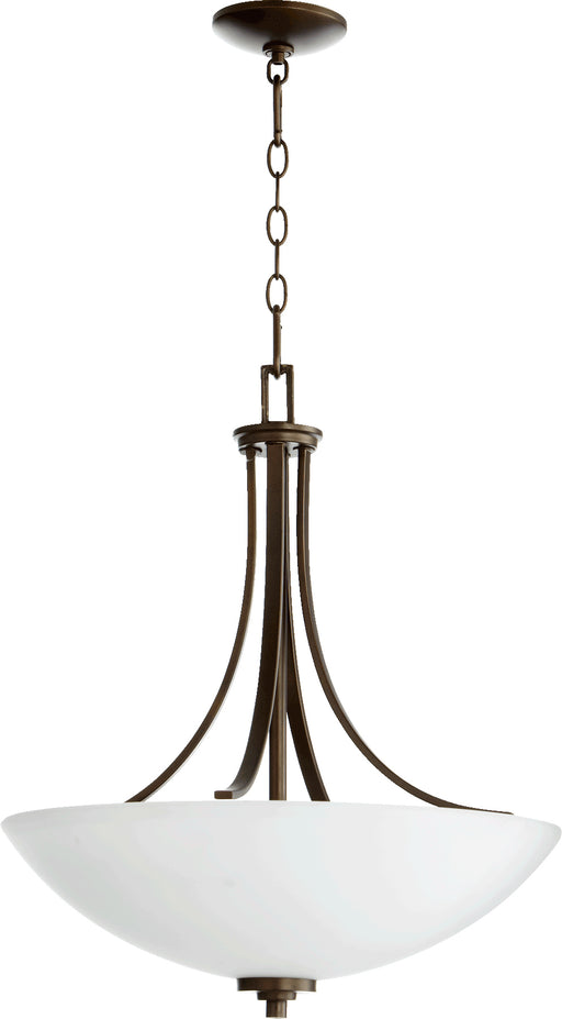Quorum Home Quorum - 8060-4-86 - Four Light Pendant - Oiled Bronze