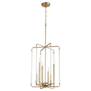 Quorum Home Quorum - 8114-6-80 - Six Light Entry Pendant - Aged Brass
