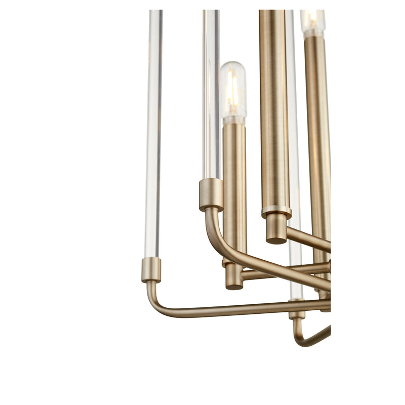 Quorum Home Quorum - 8114-6-80 - Six Light Entry Pendant - Aged Brass