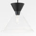 Quorum Home Quorum - 8119-259 - One Light Pendant - Matte Black w/ Clear Glass