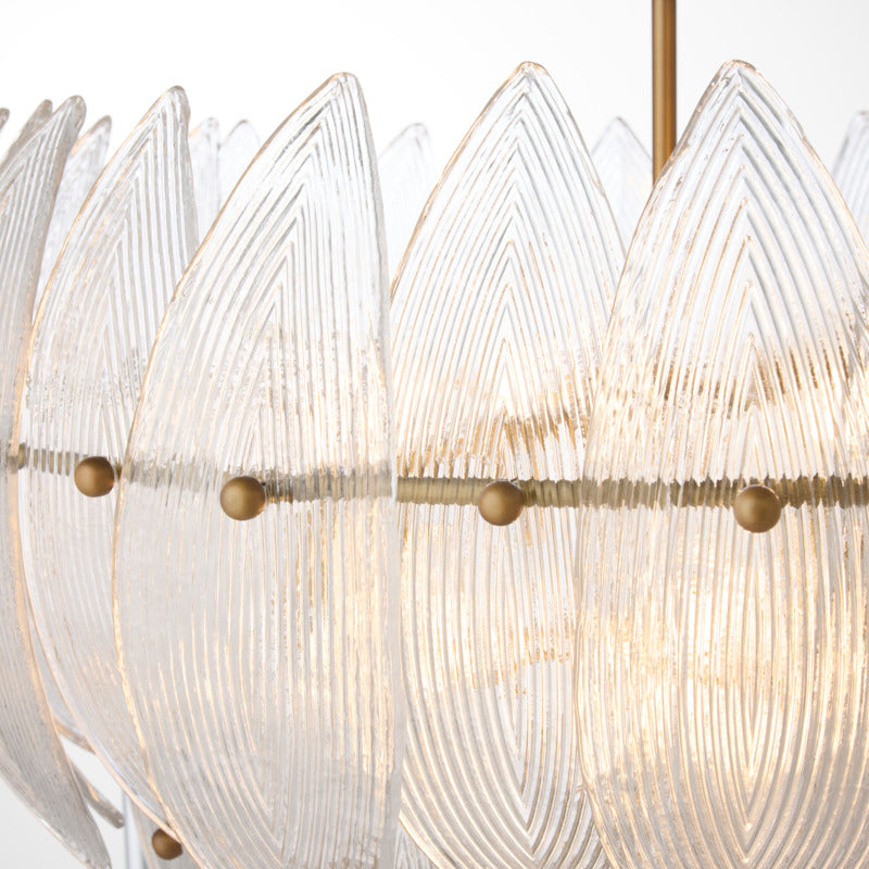LAUREL 28" 8 Light Pendant - Brushed Brass