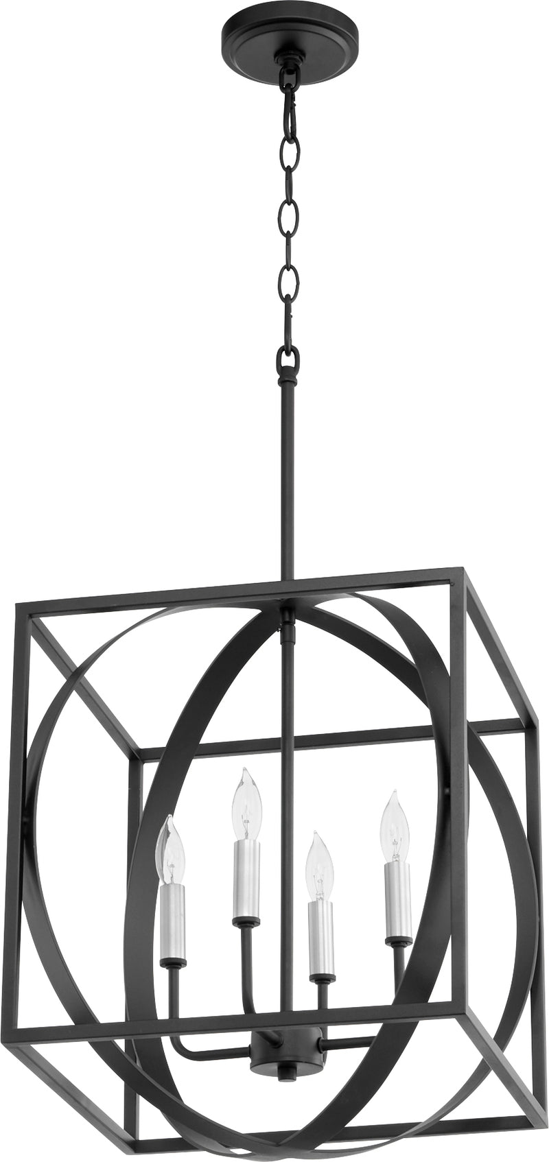 Quorum Home Quorum - 8150-4-69 - Four Light Pendant - Textured Black