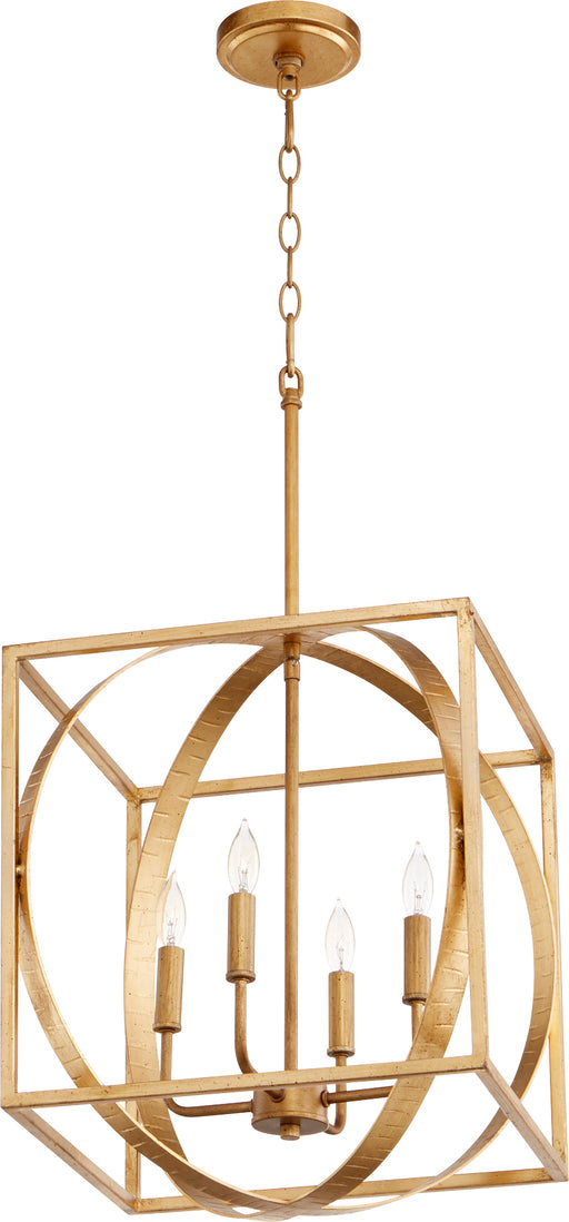 Quorum Home Quorum - 8150-4-74 - Four Light Pendant - Gold Leaf