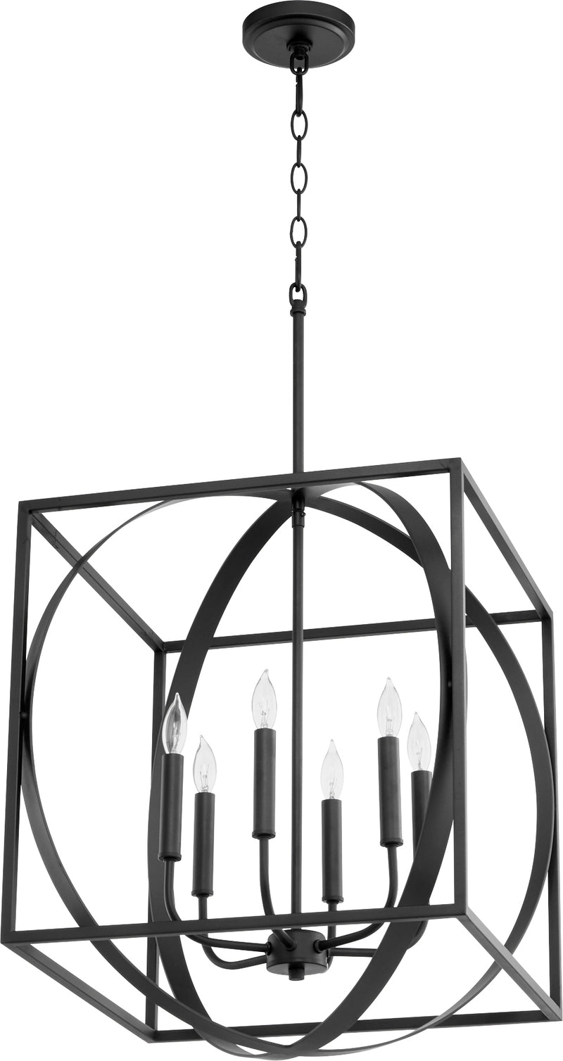 Quorum Home Quorum - 8150-6-69 - Six Light Pendant - Textured Black