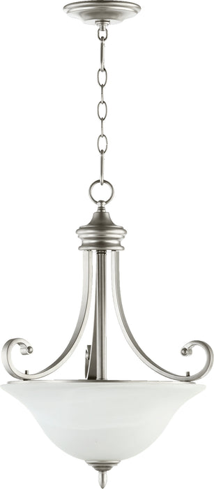 Quorum Home Quorum - 8154-3-64 - Three Light Pendant - Classic Nickel