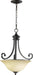 Quorum Home Quorum - 8154-3-86 - Three Light Pendant - Oiled Bronze