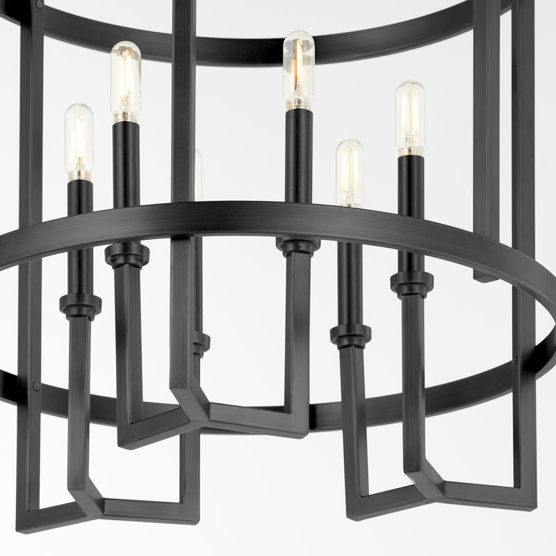 Quorum Home Quorum - 8174-6-59 - Six Light Entry - Matte Black