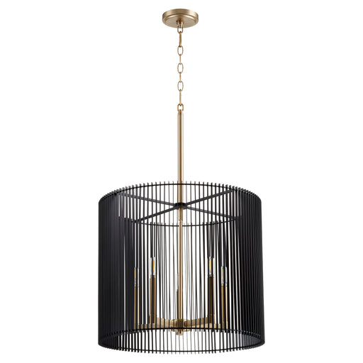 Quorum Home Quorum - 819-5-80 - Five Light Pendant - Aged Brass