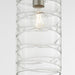 Quorum Home Quorum - 8191-65 - One Light Pendant - Satin Nickel w/ Textured Glass
