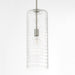 Quorum Home Quorum - 8192-65 - One Light Pendant - Satin Nickel w/ Textured Glass