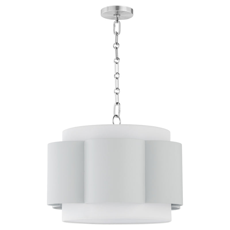 BELINDER 4 Light Pendant - Brittany Blue / Chrome