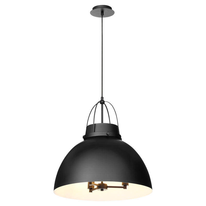 PRUITT 21" 3 Light Pendant - Matte Black